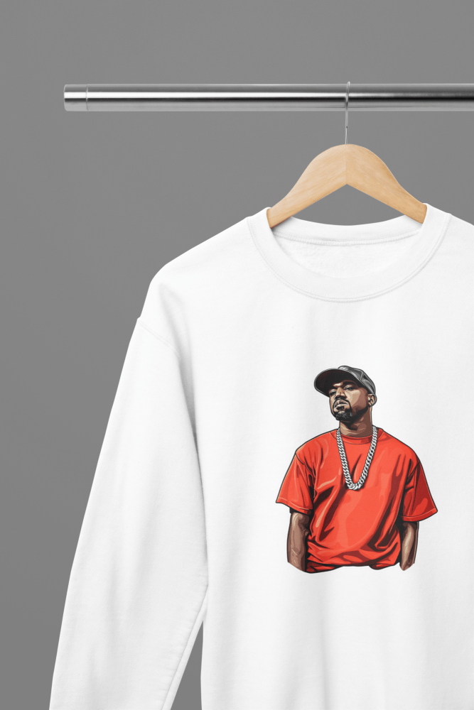 Kanye West T-Shirt/Sweatshirt - Poster Kingz - S - Design 1 Sweatshirt - White