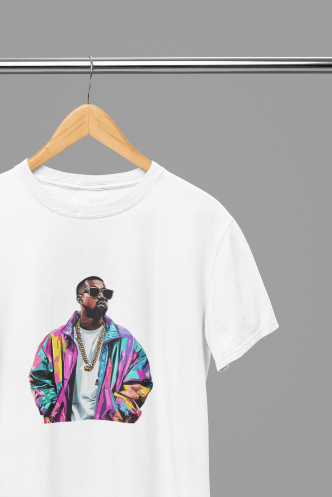 Kanye West T-Shirt/Sweatshirt - Poster Kingz - S - Design 2 T-Shirt - White