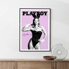 Framed Kate Moss bunny poster close-up