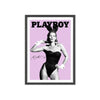 Framed Kate Moss bunny poster back view
