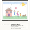 Personalised Kids Drawing Print - design detail