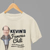 Blue t-shirt with Kevin's Famous Chilli Shirt - The Office Comfortable Cotton Blend close-up