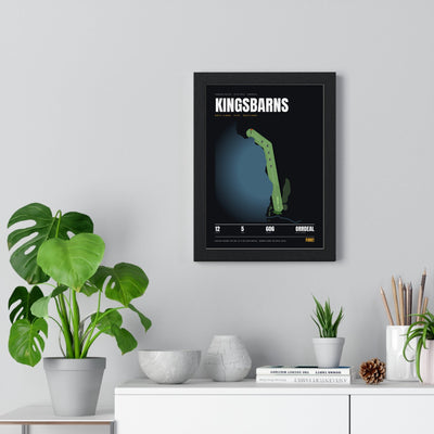 Kingsbarns 12th Hole print framed on a living room wall