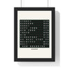 Personalised airport destination board split flap travel poster product mockup 3