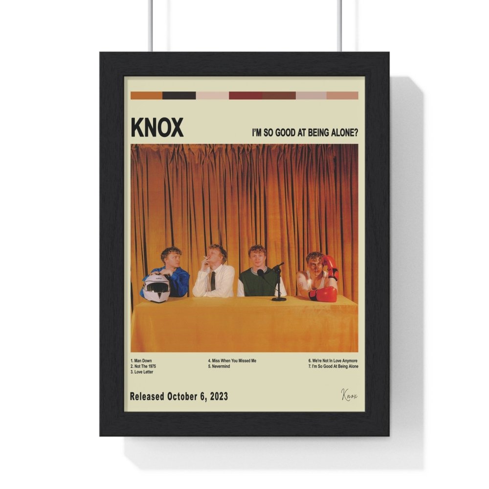 Knox - I'm So Good At Being Alone Album Cover Poster - Poster Kingz - A5 (unframed) - Vintage - 