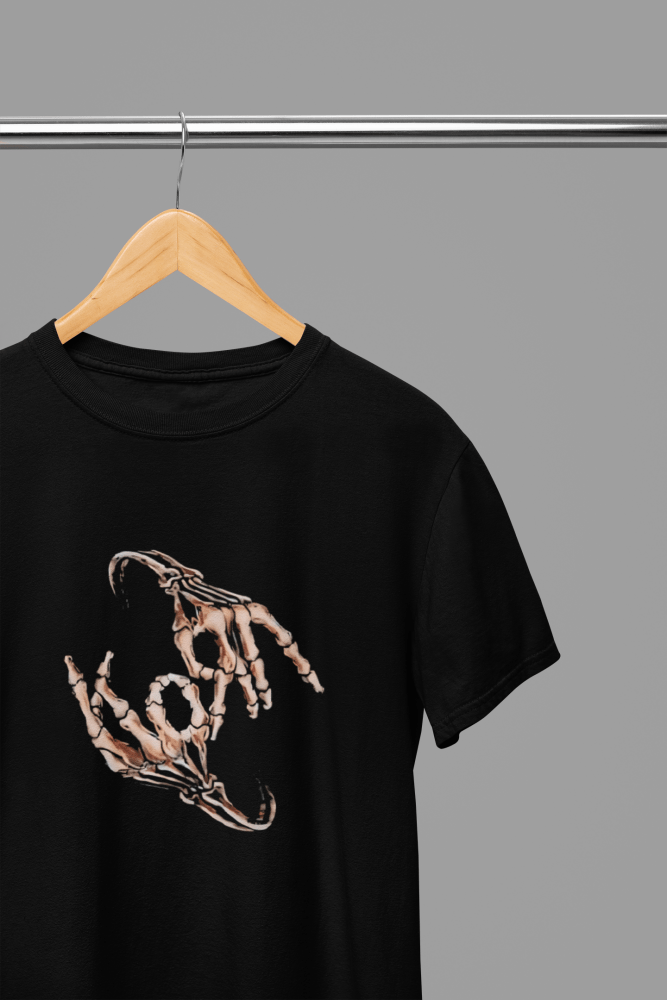 Korn - Skeleton Hands T-Shirt/Sweatshirt - Poster Kingz - S - T-Shirt - Black