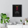 Kyrie Irving 2016 NBA Finals Game 7 Poster - Cleveland Cavaliers 2 Go-Ahead Three Jersey Print framed on a living room wall