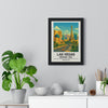 Framed Las Vegas travel poster