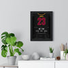 LeBron James 2016 NBA Finals Game 7 Block Poster - Cleveland Cavaliers 23 Jersey Print framed on a living room wall