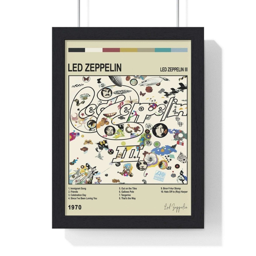 Led Zeppelin Album Poster - Poster Kingz - A5 (unframed) - Led Zeppelin lll - Vintage - album_poster