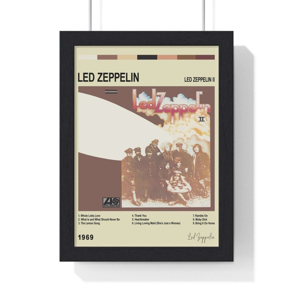 Led Zeppelin Album Poster - Poster Kingz - A5 (unframed) - Led Zeppelin ll - Vintage - album_poster