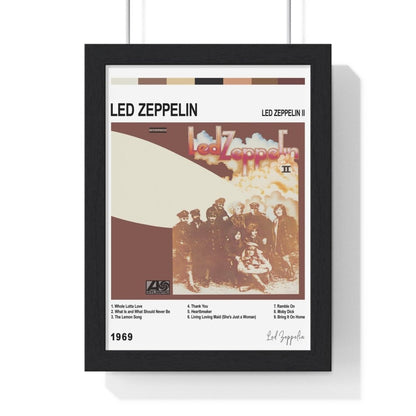 Led Zeppelin Album Poster - Poster Kingz - A5 (unframed) - Led Zeppelin ll - White - album_poster