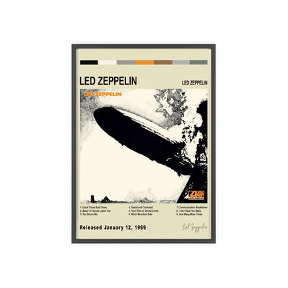 Led Zeppelin Album Poster - Poster Kingz - A5 (unframed) - Led zeppelin l - Vintage - album_poster