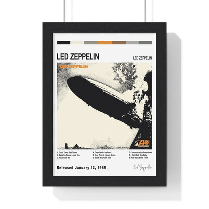 Led Zeppelin Album Poster - Poster Kingz - A5 (unframed) - Led zeppelin l - White