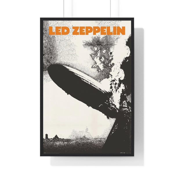 Led Zeppelin debut album artwork maxi poster featuring iconic crashing airship design