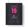 Leeds United Promotion 2020 Poster - Hernández 19 v Swansea framed in a black frame, ready to hang