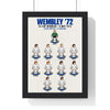 Leeds United Wembley 1972 XI print in a black frame