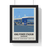 Framed Leicester King Power Stadium poster