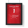 Leighton Rees World Darts Final 1978 Darts Poster - First World Champion Shirt Print framed in a black frame, ready to hang