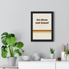Let Them Eat Toast Print framed on a living room wall