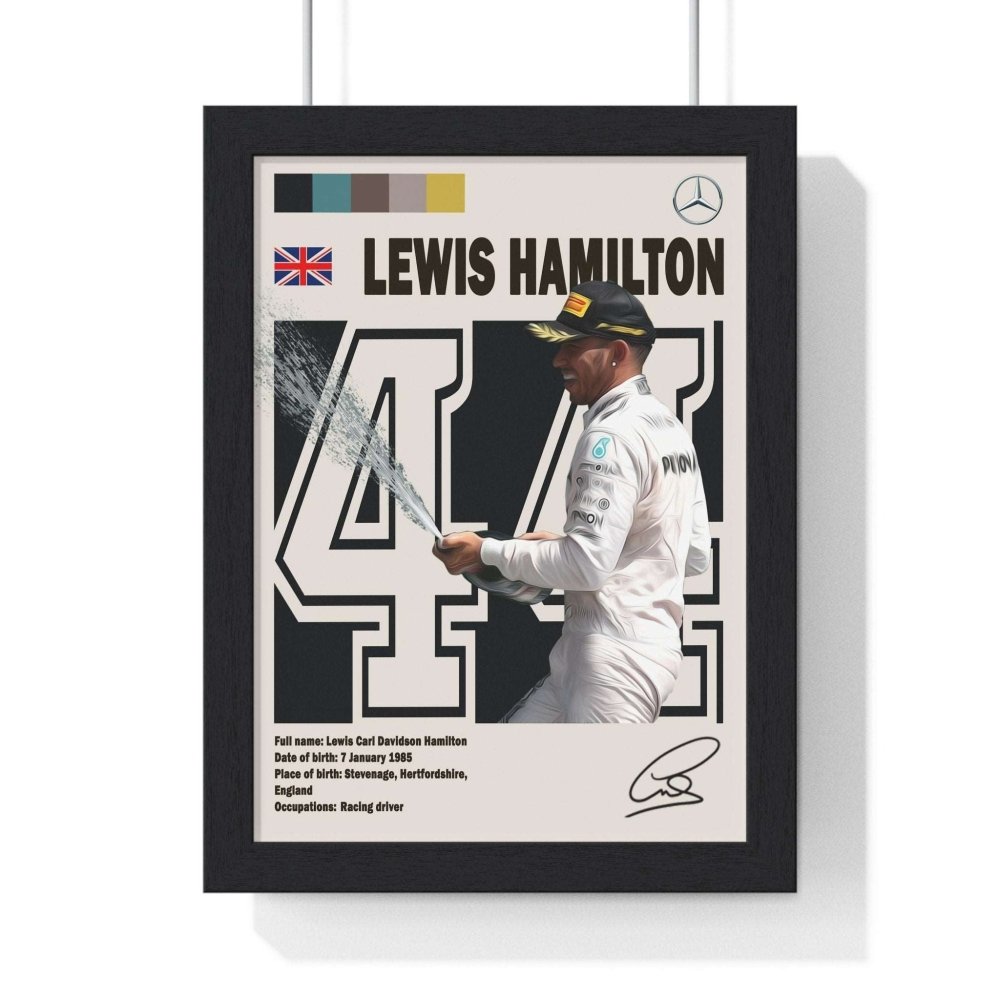 Lewis Hamilton F1 Poster - Poster Kingz