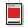 Leyton Orient Colour Palette Print - Poster Kingz - A5 (unframed) - 