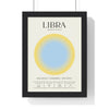 Framed Libra Astrology Chart poster