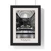 Library Reading Room Print - Home Office Wall Art framed in a black frame, ready to hang
