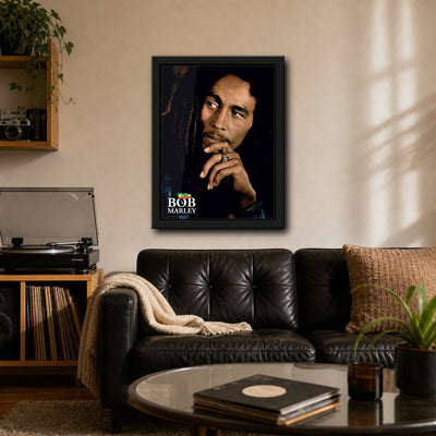 Bob Marley Legend Framed or Unframed 30x40cm Music Poster - Bob Marley wall art lifestyle wall mockup