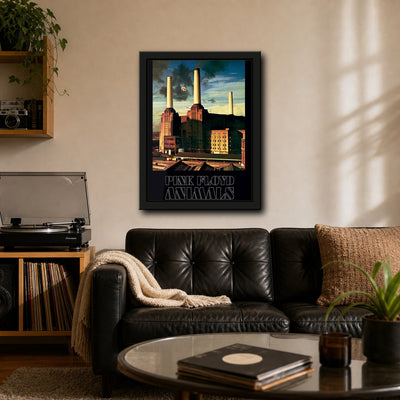 Pink Floyd Animals Framed or Unframed 30x40cm Music Poster - Pink Floyd wall art lifestyle wall mockup