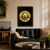 Guns N' Roses Bullet Logo Framed or Unframed 30x40cm Music Poster - Guns N' Roses wall art lifestyle wall mockup