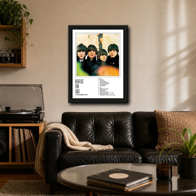 The Beatles Beatles For Sale Collector Print Framed or Unframed 30x40cm Music Poster - The Beatles wall art lifestyle wall mockup