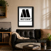 Motown Logo Framed or Unframed 30x40cm Music Poster - Motown wall art lifestyle wall mockup