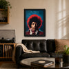 Jimi Hendrix Both Sides Of The Sky Framed or Unframed 30x40cm Music Poster - Jimi Hendrix wall art lifestyle wall mockup