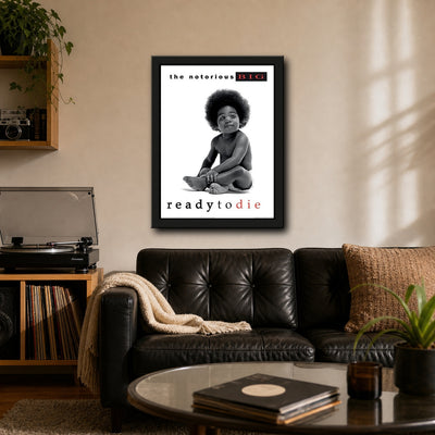 The Notorious B.I.G. Collector Print Framed or Unframed 30x40cm Music Poster - The Notorious B.I.G. wall art lifestyle wall mockup