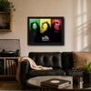 Bob Marley Tricolour Smoke Framed or Unframed 30x40cm Music Poster - Bob Marley wall art lifestyle wall mockup