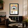 The Beatles Magical Mystery Tour Collector Print Framed or Unframed 30x40cm Music Poster - The Beatles wall art lifestyle wall mockup