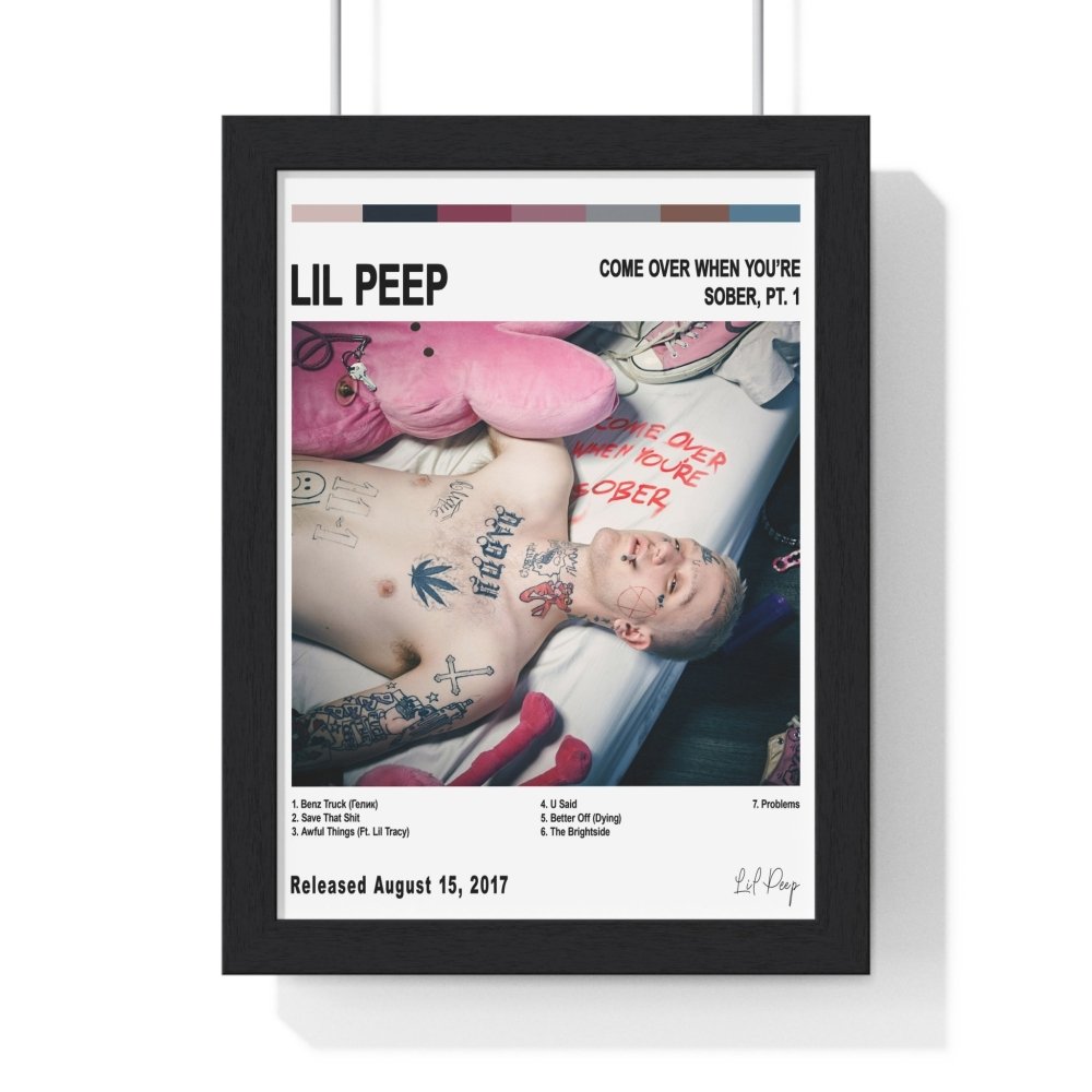 Lil Peep - Come Over When You’re Sober, Pt. 1 Album Poster - Poster Kingz