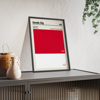 Framed Lincoln City colour swatch print
