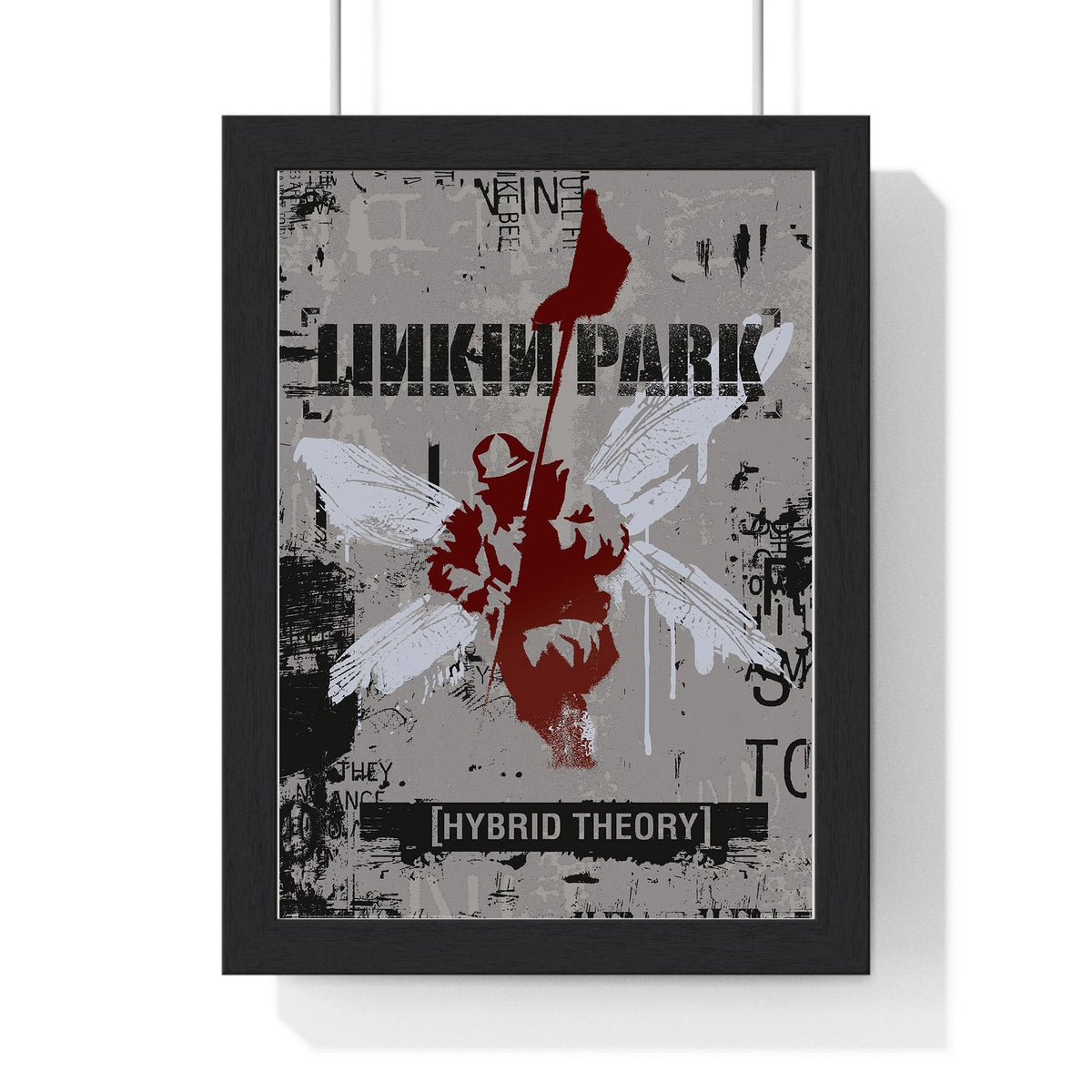 Linkin Park Hybrid Theory Maxi Poster framed in a black frame