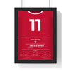 British & Irish Lions 2001 Poster - Jason Robinson 11 Try v Australia Brisbane Rugby Print framed in a black frame, ready to hang