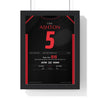Lisa Ashton Women's World Darts Final 2014 Darts Poster - 3-2 Comeback Shirt Print framed in a black frame, ready to hang