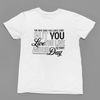 Black t-shirt with Live To Fight Another Day Quote Friday Movie /Sweatshirt close-up