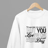 Black t-shirt with Live To Fight Another Day Quote Friday Movie /Sweatshirt front view