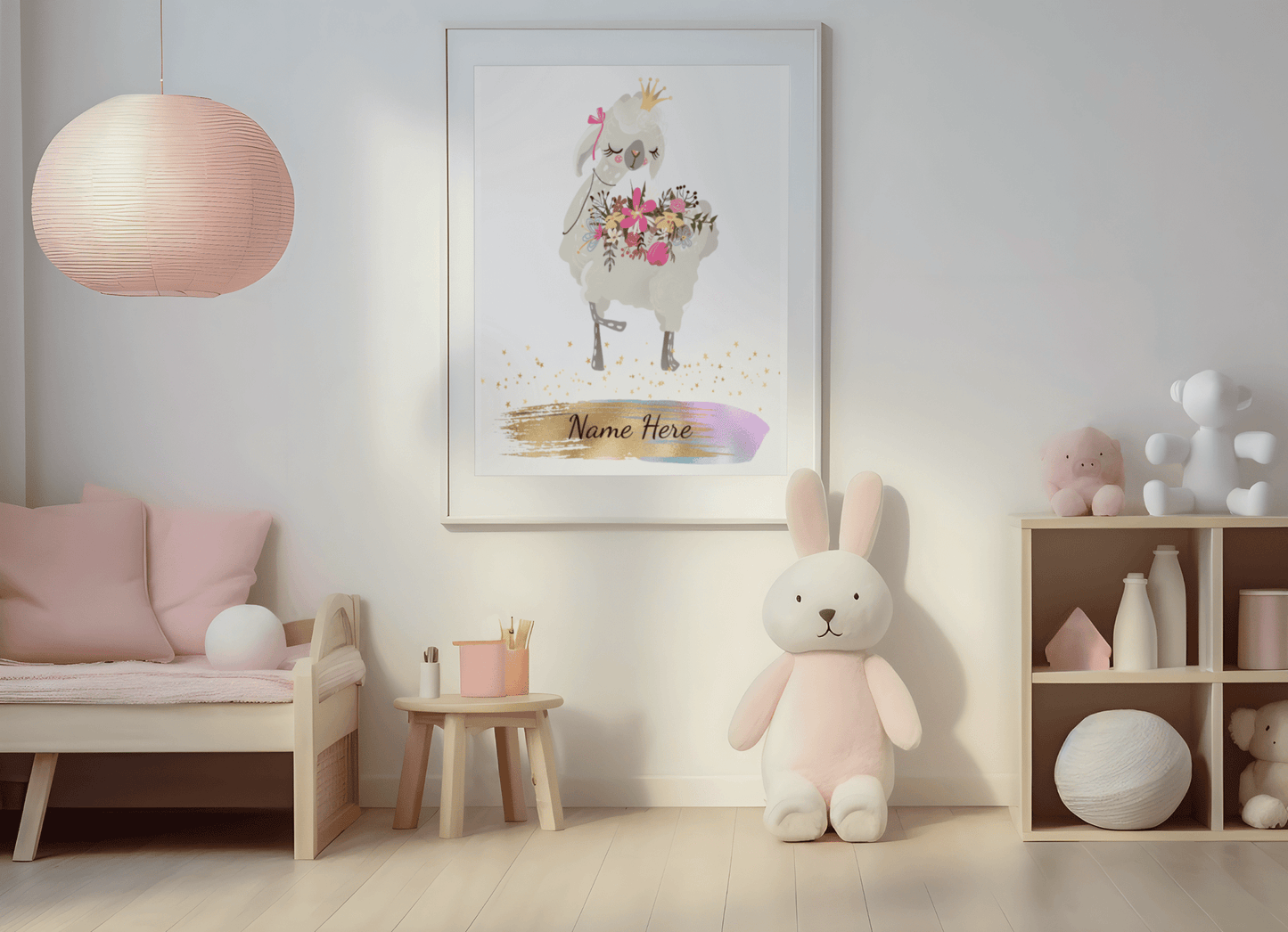 Framed personalised print