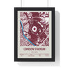 London Stadium West Ham Map Print