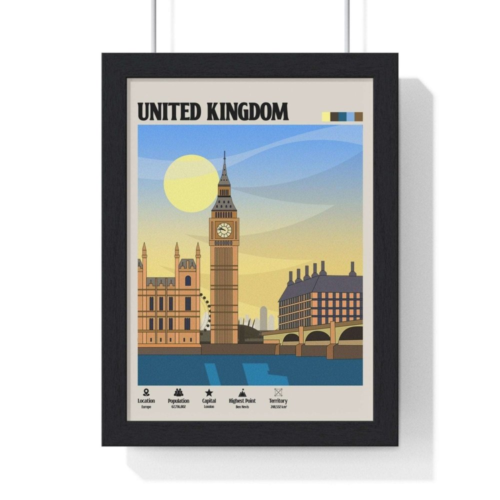 London United Kingdom Travel Poster - Poster Kingz