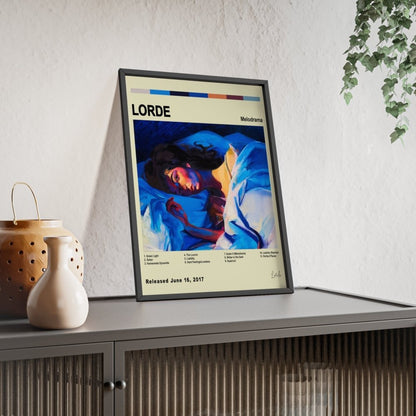 Lorde - Melodrama Album Cover Poster - Poster Kingz - A5 (unframed) - White - 