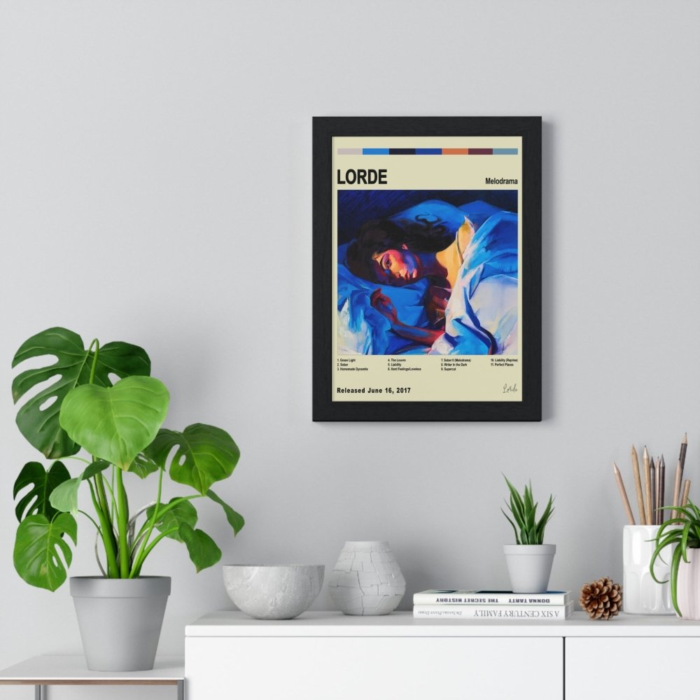 Lorde - Melodrama Album Cover Poster - Poster Kingz - A5 (unframed) - White - 