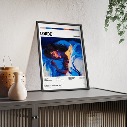 Lorde - Melodrama Album Cover Poster - Poster Kingz - A5 (unframed) - White - 